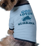 God Loves Burkina pet clothing