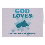 God Loves Central African Republic cards