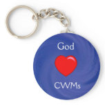 God Loves Christian Working Moms (CWMs) Keychain