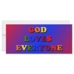 God Loves Everyone Bookmark rack cards