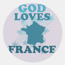 God Loves France Stickers