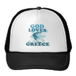God Loves Greece Hats