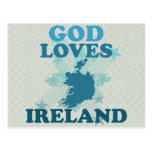 God Loves Ireland Postcard