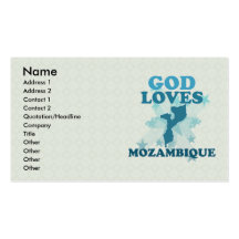 God Loves Mozambique Business Cards