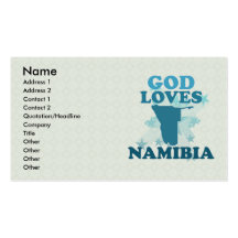 God Loves Namibia Business Card