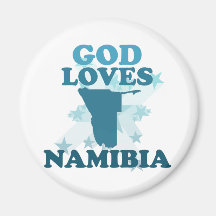 God Loves Namibia Fridge Magnets