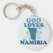 God Loves Namibia Key Chains