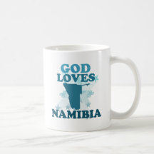 God Loves Namibia Mugs