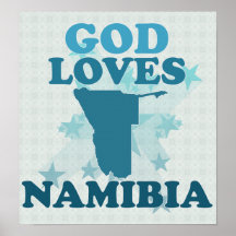 God Loves Namibia Print
