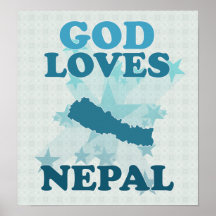God Loves Nepal Print