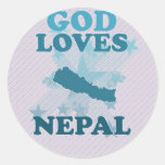 God Loves Nepal Stickers