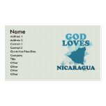 God Loves Nicaragua Business Card Template