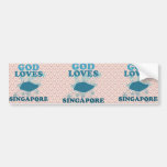 God Loves Singapore Bumper Stickers