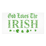 GOD LOVES THE IRISH photo cards