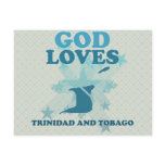God Loves Trinidad And Tobago postcards