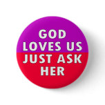 god loves us buttons