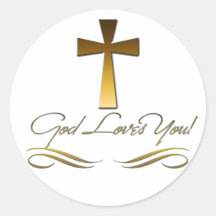 God Loves You Sticker