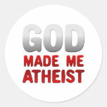 God Made Me Atheist Stickers