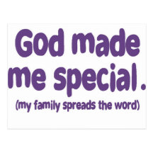 God Made me Special Postcard