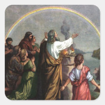 God Makes a Promise to Noah Square Sticker