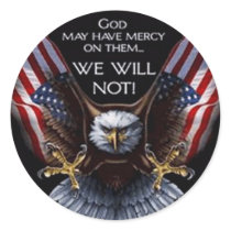 God May Have Mercy Round Sticker