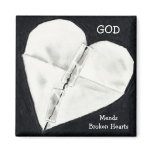 GOD MENDS BROKEN HEARTS: PENCIL REALISM magnets