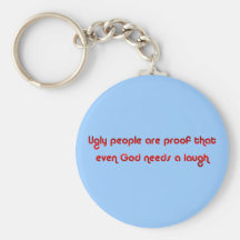 God Needs a Laugh Rude Keychain