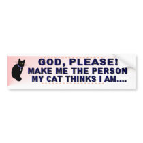 God, Please! Bumper Sticker