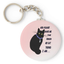 God, Please! Keychain