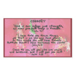 God Promises on Comfort business cards