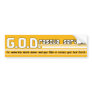 GOD Rescue Service Christian bumper sticker