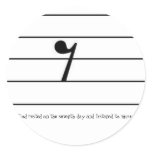 God rested on the seventh day and listened to... stickers