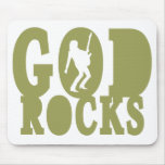 God Rocks - Christian Rock Gear! mousepads
