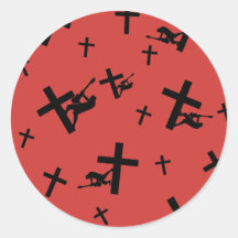 God Rocks - Christian Rock Gear Round Stickers
