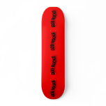 God Rocks Skateboard Red And Black