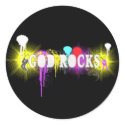 God Rocks stickers