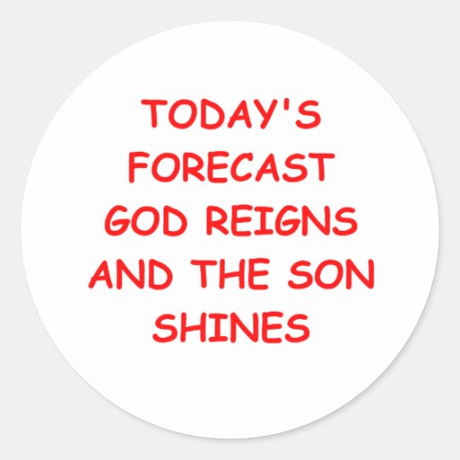 GOD ROUND STICKERS