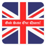 God Save Our Queen!-British Flag stickers