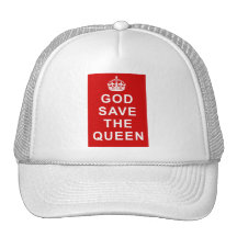 God Save the Queen Tshirts, Bags, Gifts Mesh Hat
