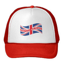 God Save the Queen with Union Jack Trucker Hat