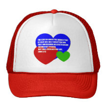 God So Loved the World Bible Verse Mesh Hat