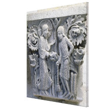 God telling Adam to work the land Gallery Wrap Canvas