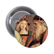 God The Father Of Prophet And Sibyl Detail Pinback Buttons