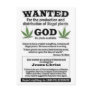 god wanted poster post cards