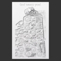 God wants you-lighthouse stationery