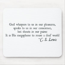 God Whispers to us in our Pleasures Mouse Mat