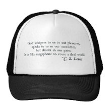 God Whispers to us in our Pleasures Trucker Hat