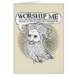 God: Worship me so I can save you from me cards