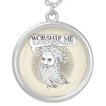 God: Worship me so I can save you from me Personalised Necklace