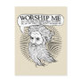 God: Worship me so I can save you from me Postcard